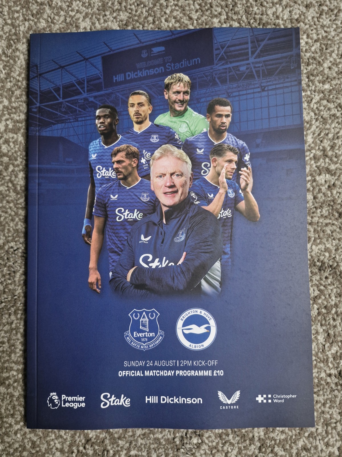 Everton FC Vs Brighton & Hove Albion Match Day Programme for sale on Ebay