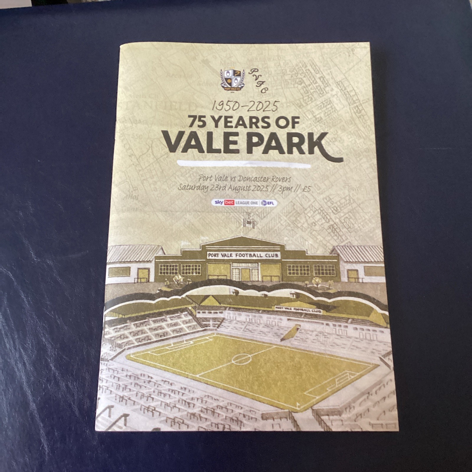 Port Vale v Doncaster Rovers 2025/26 Special Edition Programme for sale on Ebay