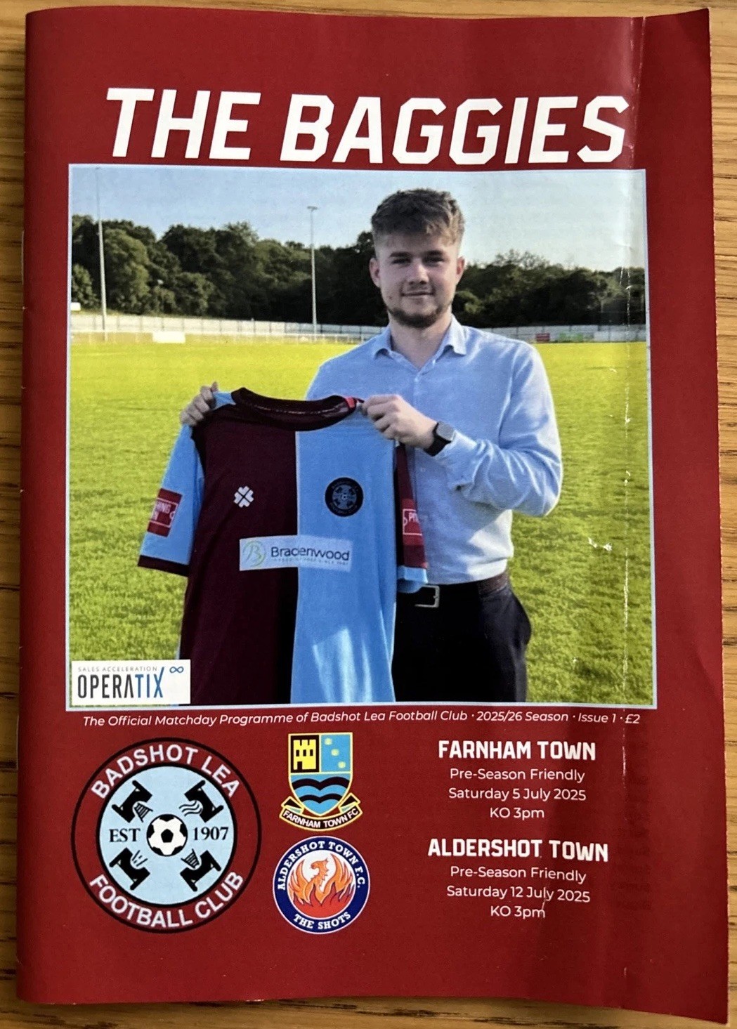 Badshot Lea v Aldershot Town - 2025/26 for sale on Ebay