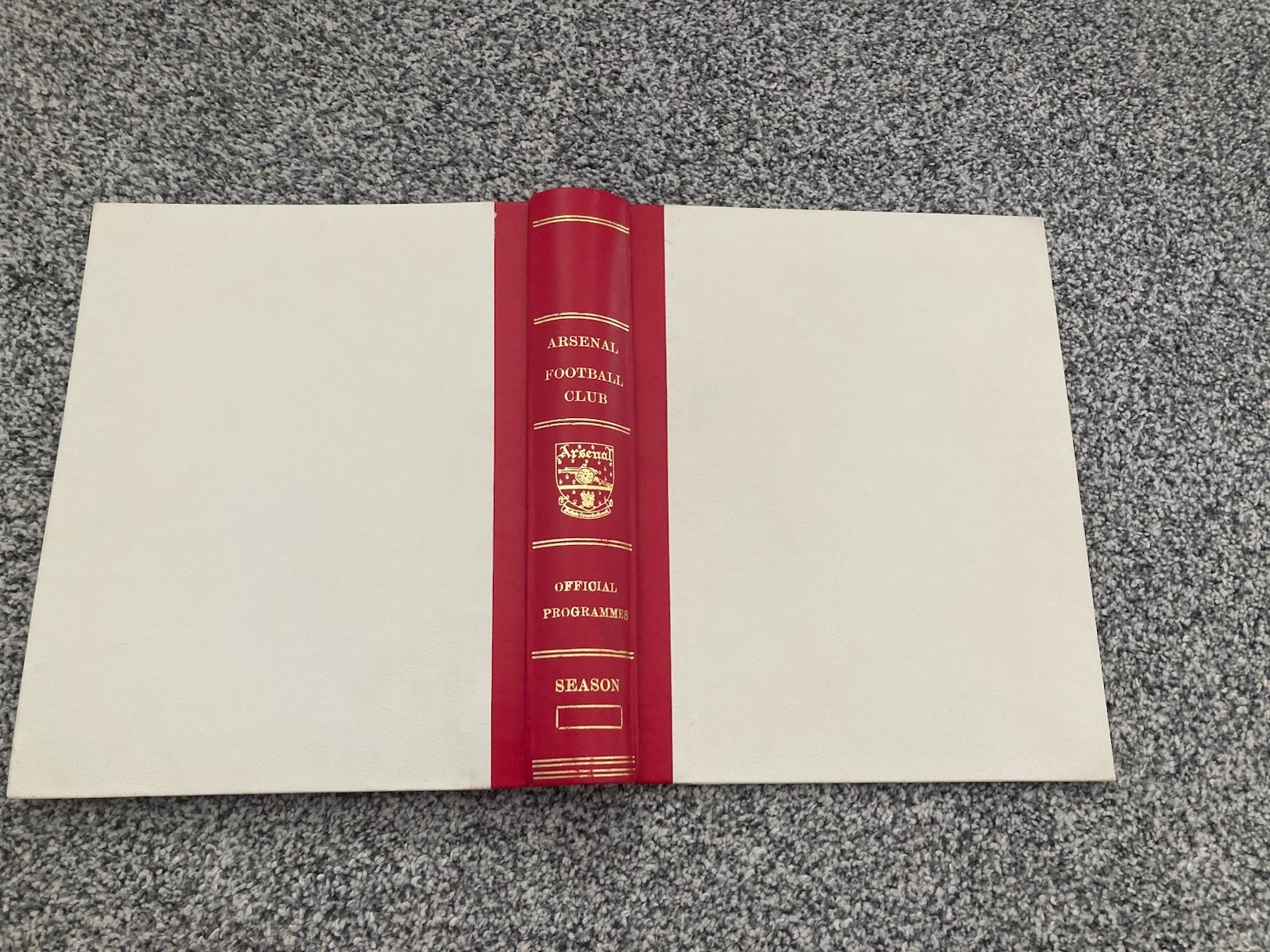 Arsenal  Programme Binder  Late 1960’s Early 1970’s. for sale on Ebay