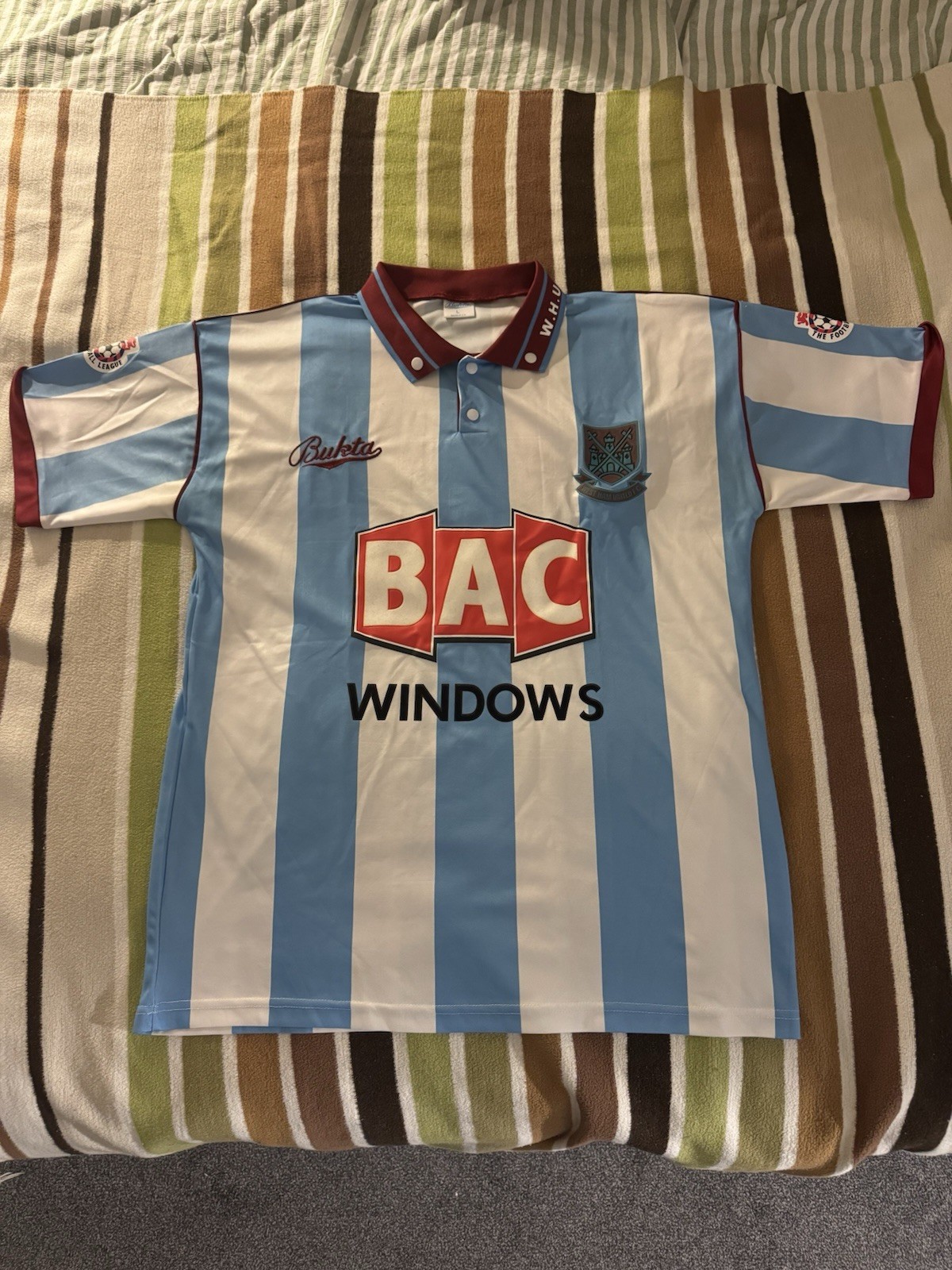 West Ham United 1991 / 1992 Vintage Football Shirt Size L for sale on Ebay