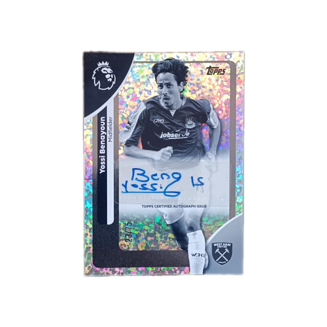 Yossi Benayoun 23/75 Autograph West Ham Topps Premier Leaugue 2026 Debut for sale on Ebay