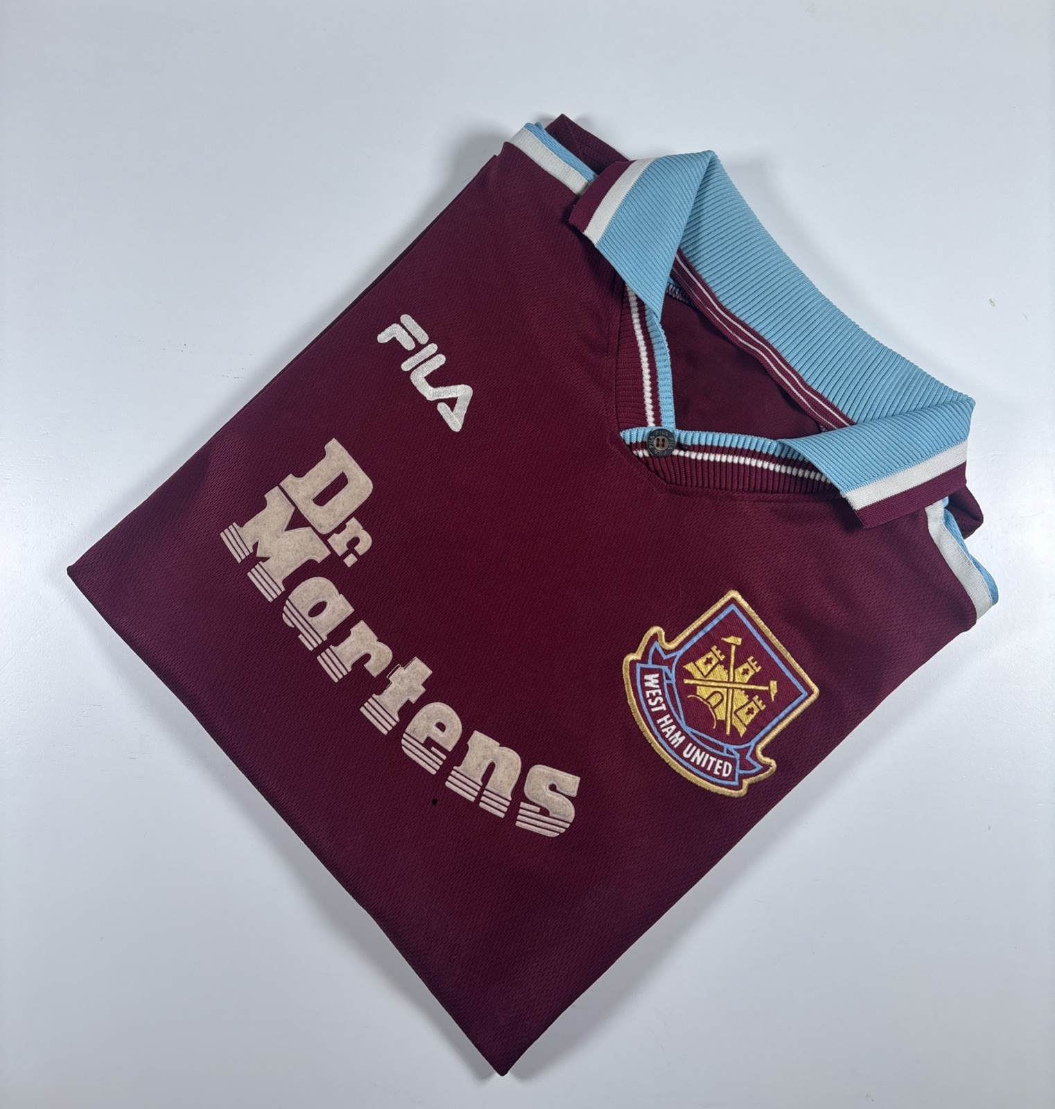 Authentic Vintage Fila West Ham United 1999/01 Home Shirt. Size XL. for sale on Ebay