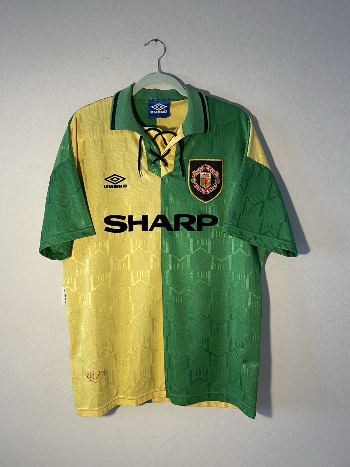 Original *RARE* Manchester United 1992 Away Football Shirt Newton Heath for sale on Ebay