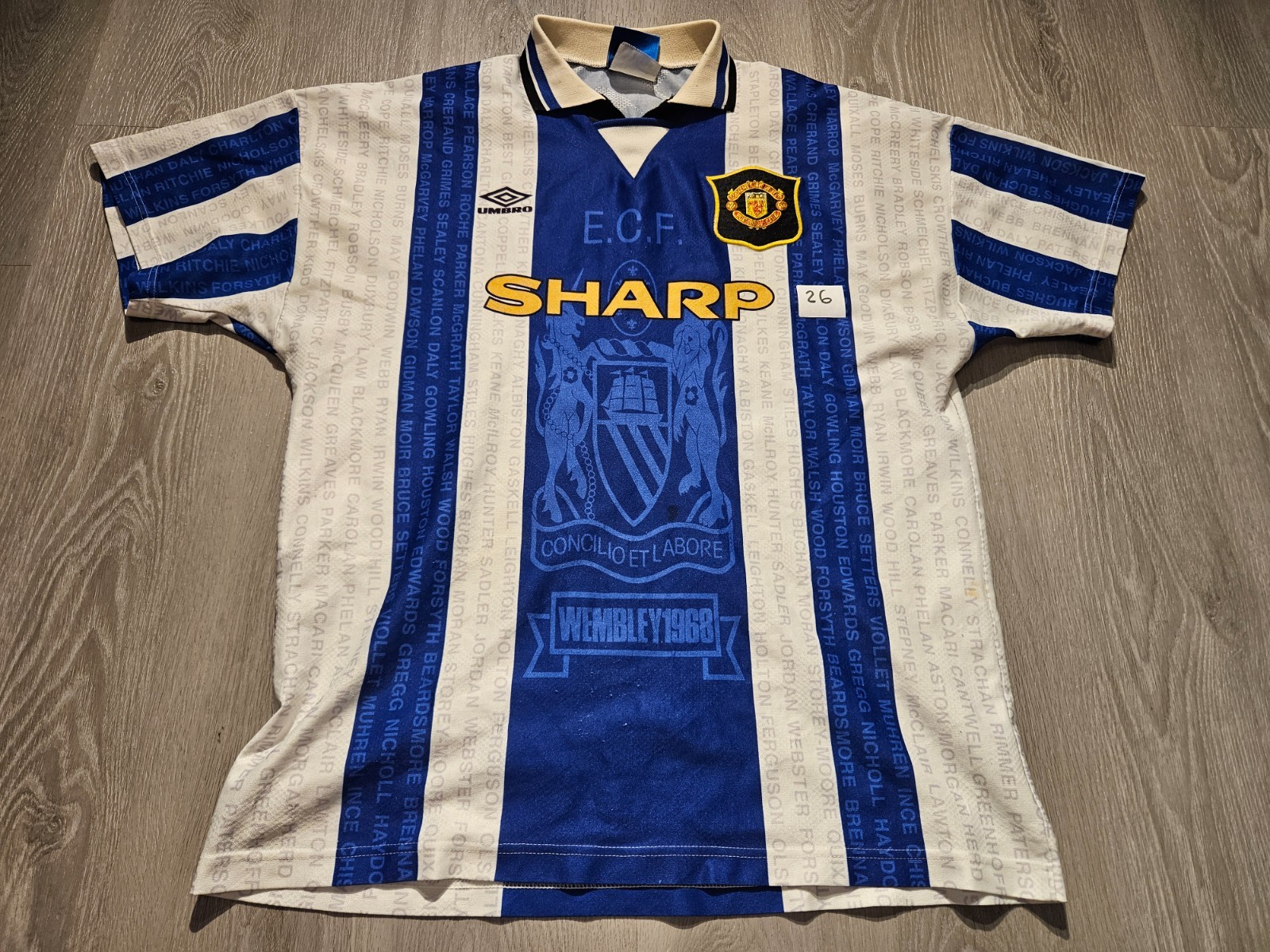 Mens Umbro Manchester United Third football shirt 1994 - 1996 Size XL for sale on Ebay