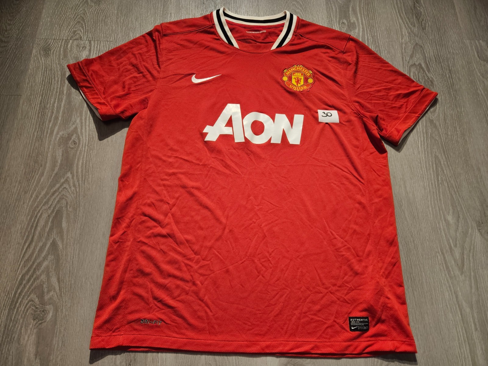 Mens Nike Manchester United Home football shirt 2011 - 2012 Size XL for sale on Ebay