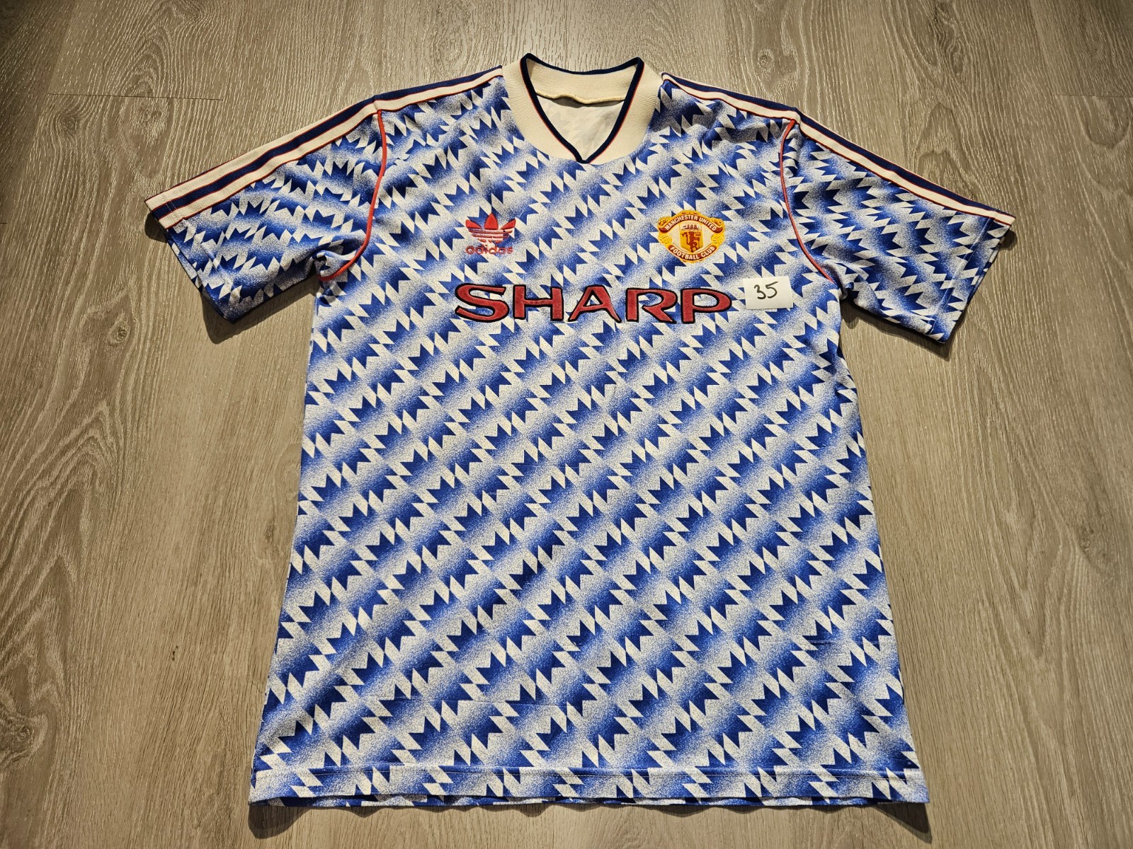 Mens adidas Manchester United Away football shirt 1990 - 1992 Size M for sale on Ebay
