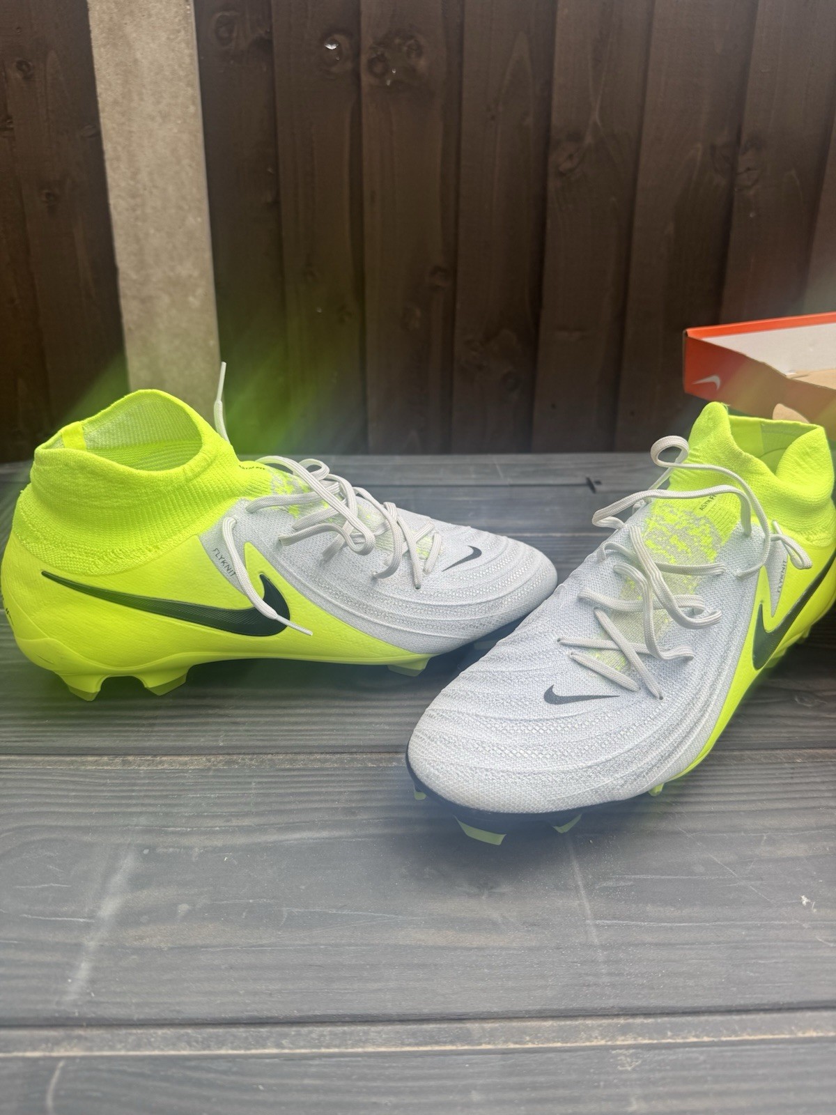 Nike Phantom Luna 2 Pro Football Boots FG - Grey, Volt [UK9.5] FJ2575 400 for sale on Ebay
