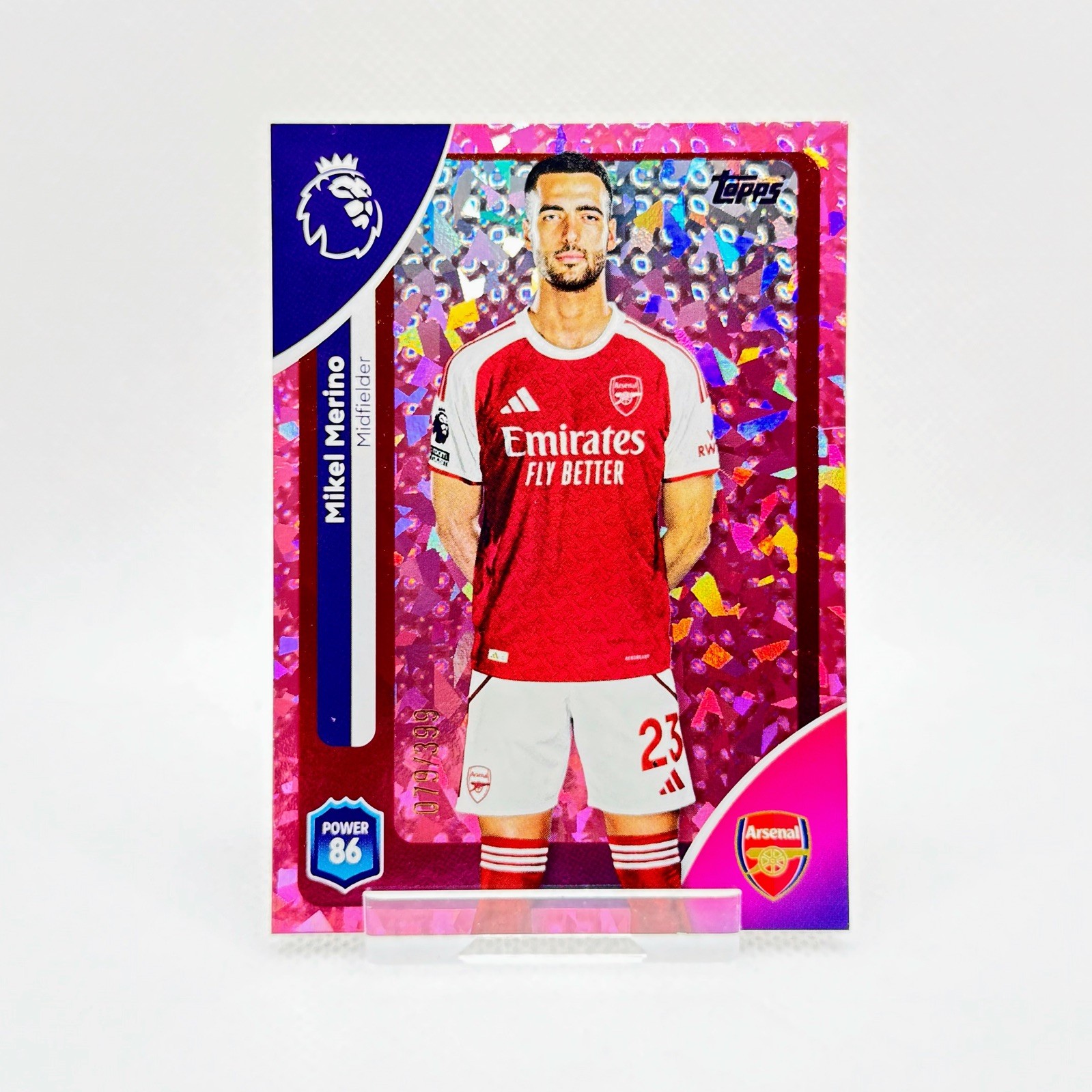 2026 Topps Premier League Mikel Merino Pink Mini Diamond Parallel /399 - Arsenal for sale on Ebay