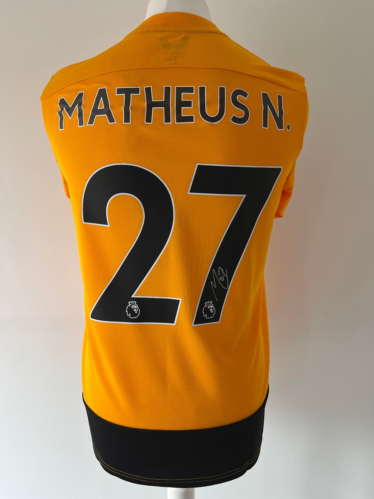 Signed MATHEUS NUNES Shirt - Wolverhampton Wanderers Wolves -PROOF/COA- Portugal for sale on Ebay