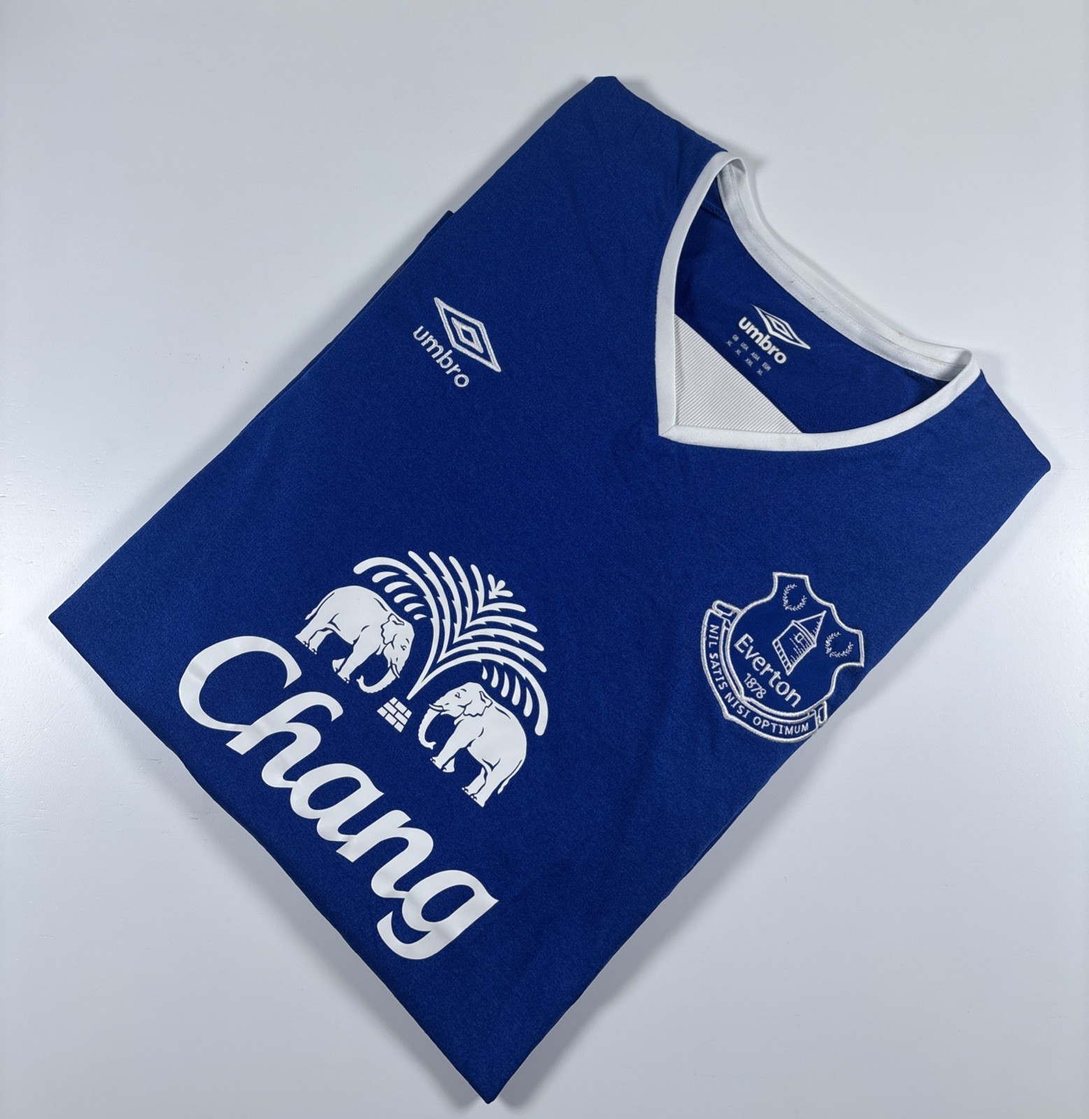 Authentic Umbro Everton 2015/16 Home Shirt. “Leighton 3”. Size XL. for sale on Ebay