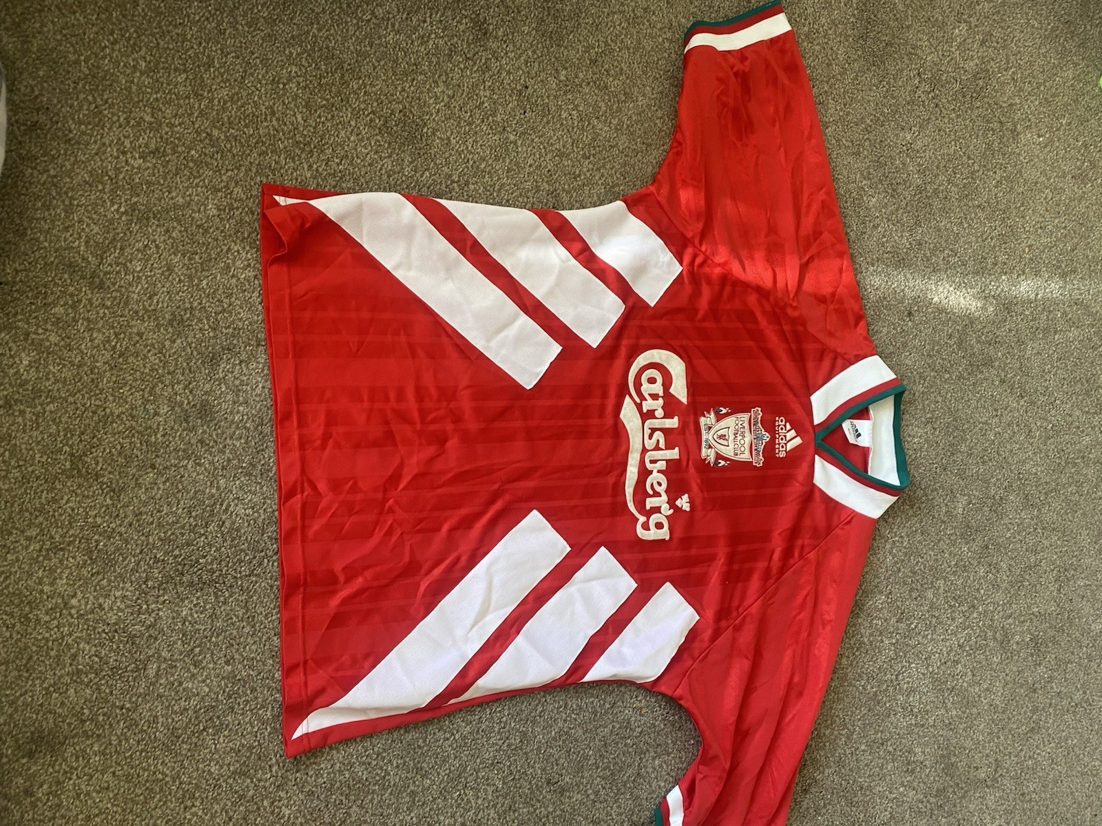 100% Genuine Liverpool Home Shirt 93/94 - 94/95 Season Size 42-44” for sale on Ebay