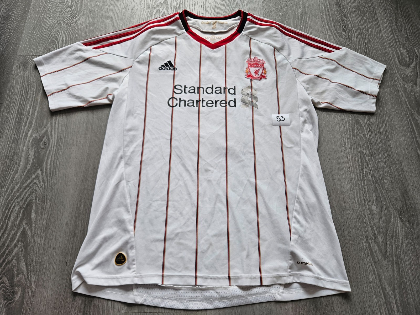 Mens adidas Liverpool MEIRELES #4 Away football shirt 2010 - 2011 Size XL for sale on Ebay