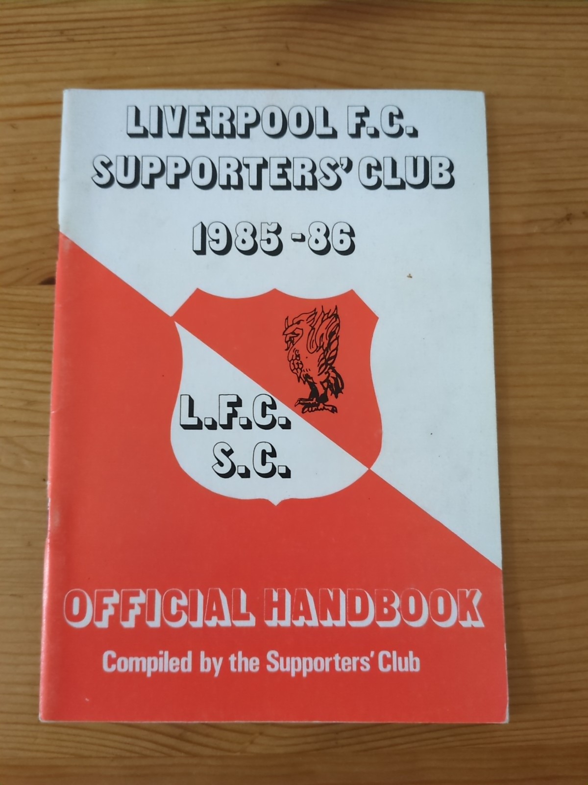 Liverpool FC Supporters  Club 1985/86 Official Handbook for sale on Ebay