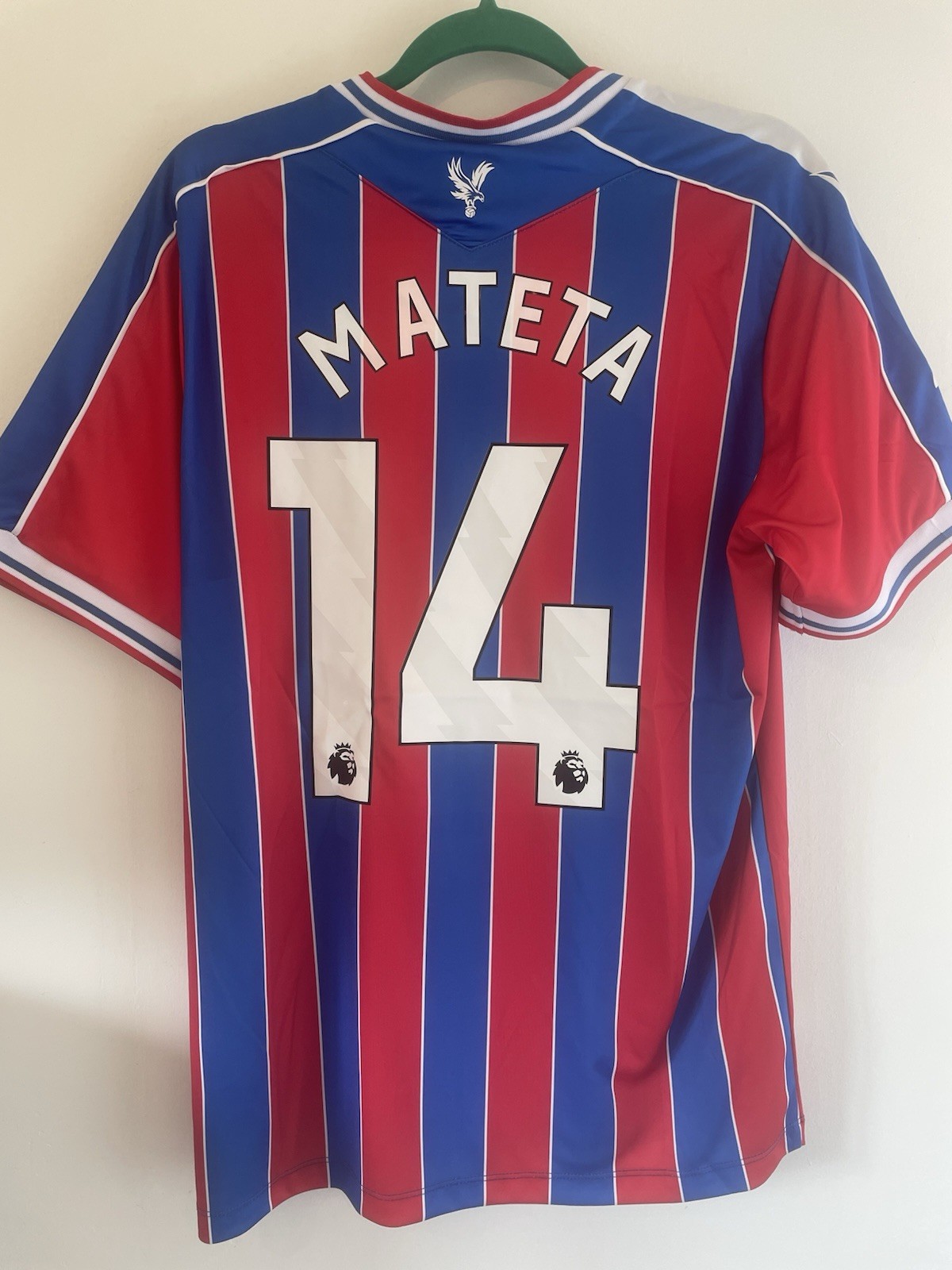 Crystal Palace F.C. 2025/2026 Home Football Shirt 14 Mateta Men’s Large for sale on Ebay