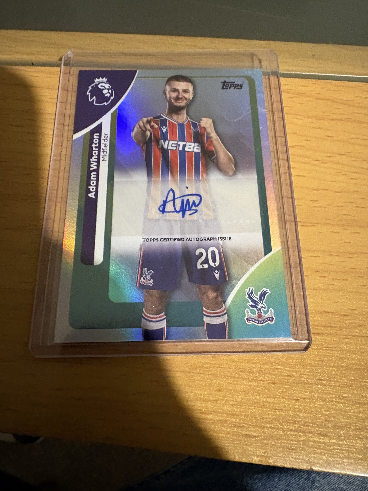 Adam Wharton Autograph Crystal Palace Topps Premier League 2026 Rare auto for sale on Ebay