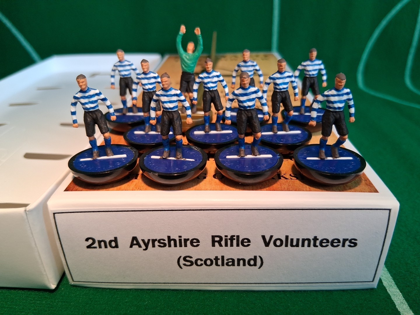 Subbuteo/Santiago Vintage Team. 2nd Ayrshire Rifle Volunteers Of Scotland. for sale on Ebay