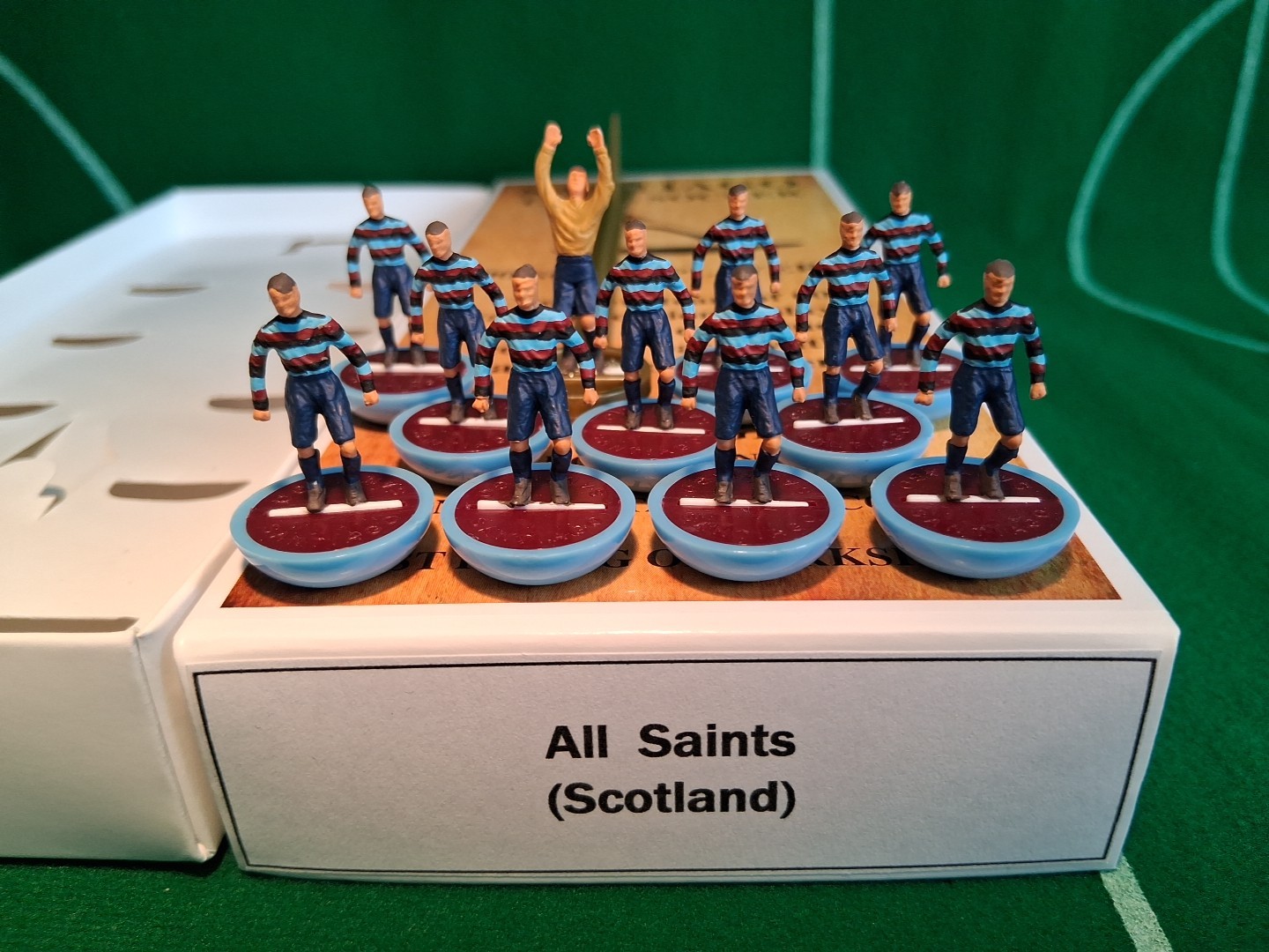 Subbuteo/Santiago Vintage Team. All Saints Of Scotland. for sale on Ebay