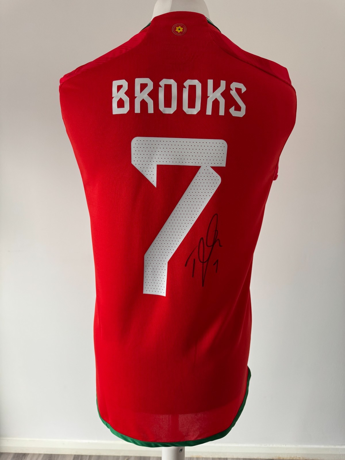 Signed DAVID BROOKS Shirt - Wales - EXACT PROOF/COA - Bournemouth for sale on Ebay