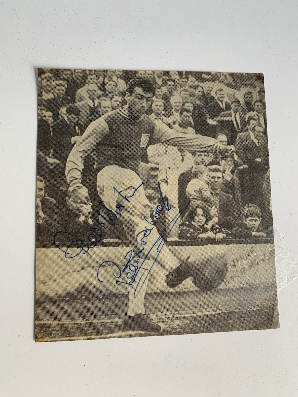WEST HAM UTD PETER BRABROOK LEGEND HAND SIGNED PHOTO FROM 1960'S for sale on Ebay