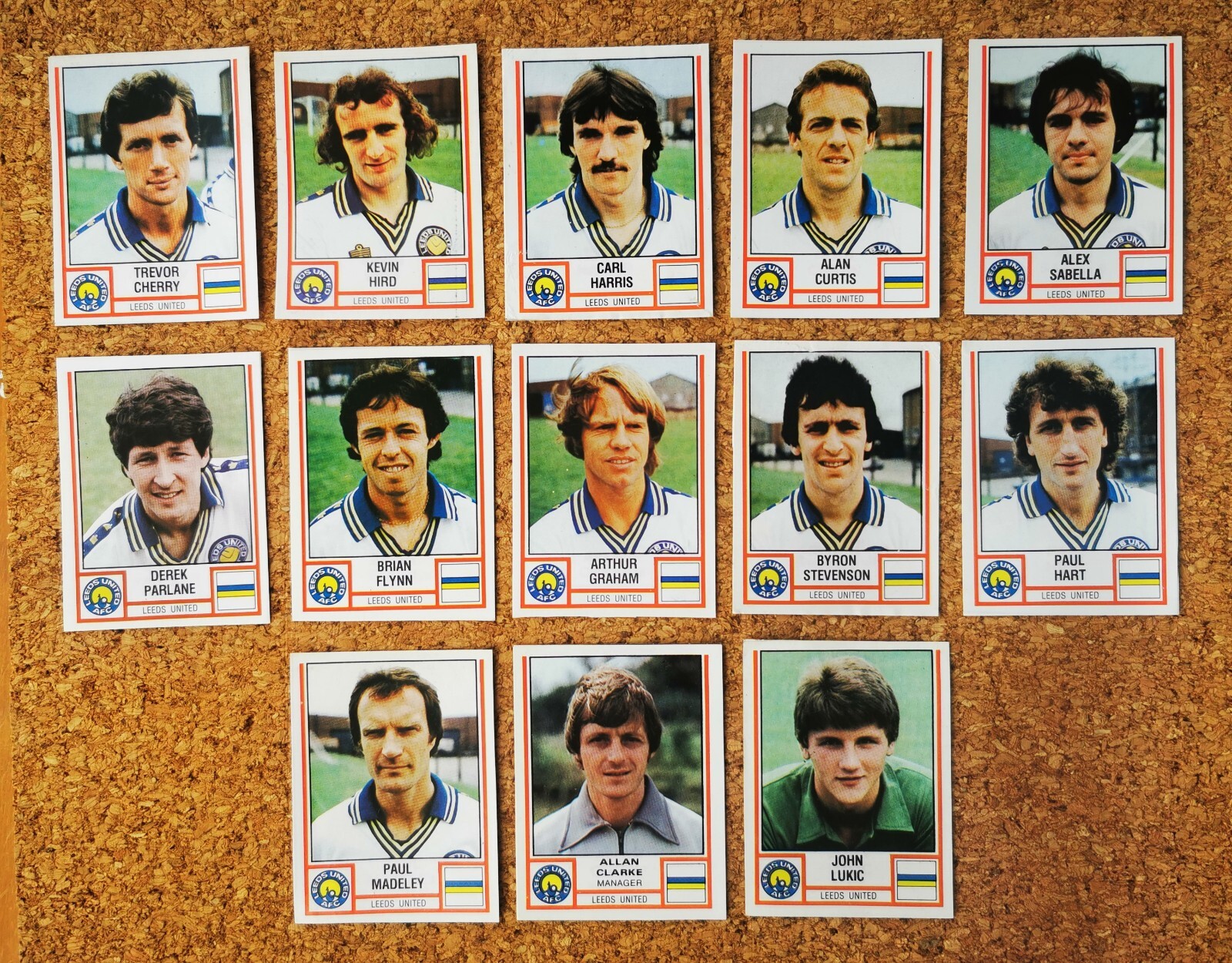 Panini 81 (1981) Football Album Recovered Stickers Team Set - LEEDS UNITED for sale on Ebay