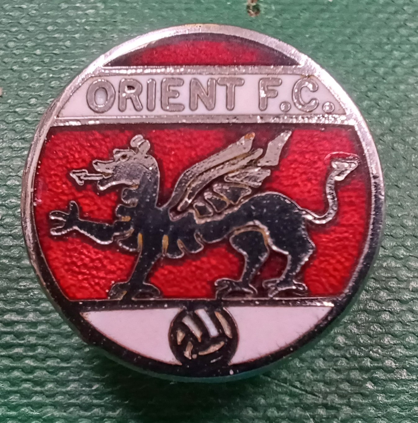 RARE England Leyton Orient FC Football Club Enamel Pin Badge for sale on Ebay