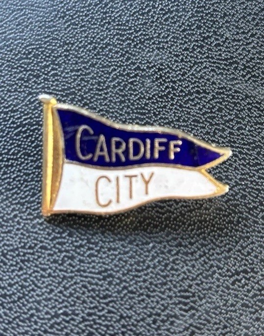 Cardiff City FC Enamel Pin Badge Flag Design for sale on Ebay