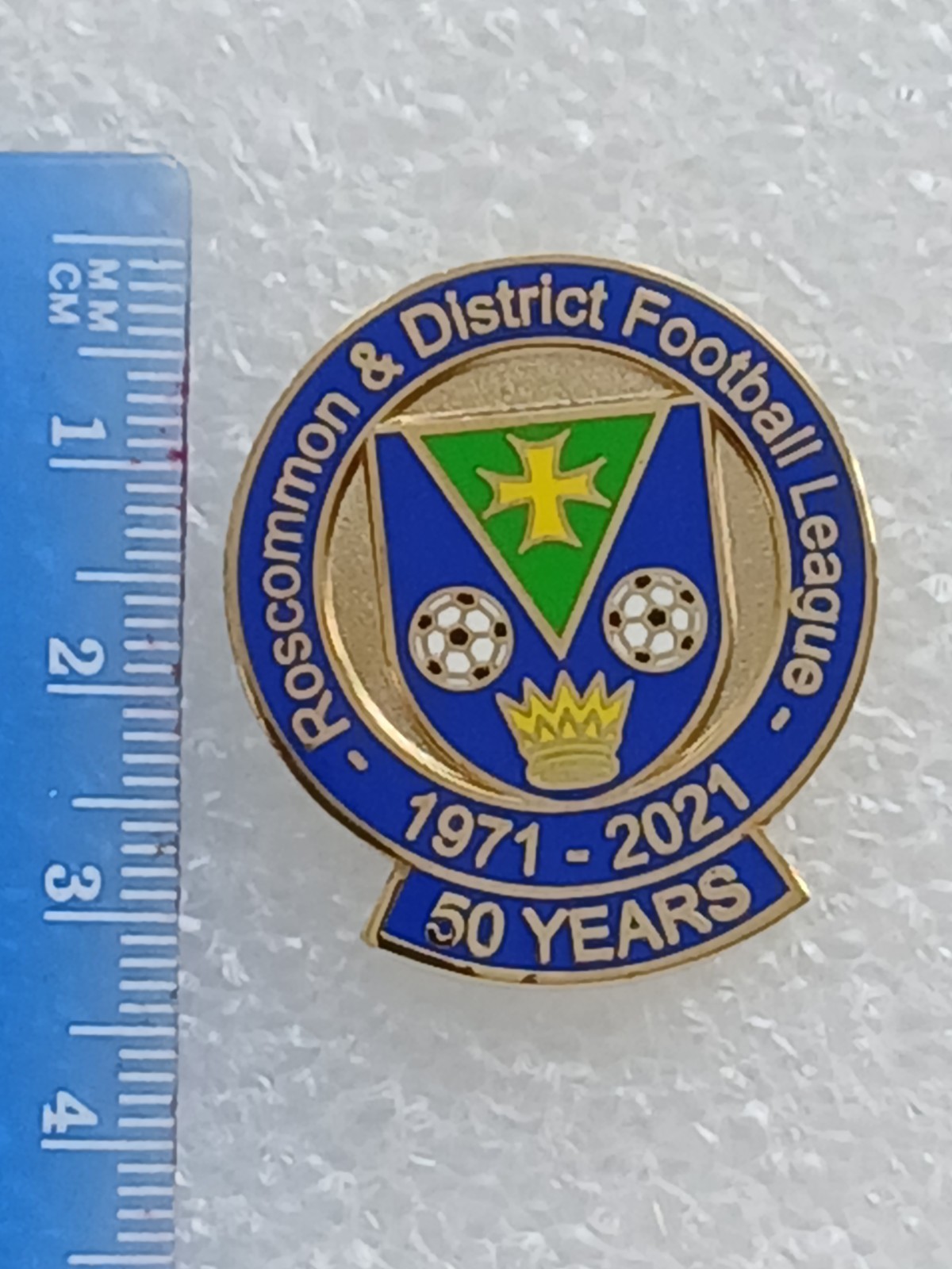 Roscommon & District Football League (Republic of Ireland) 50 Years Badge 2021 for sale on Ebay