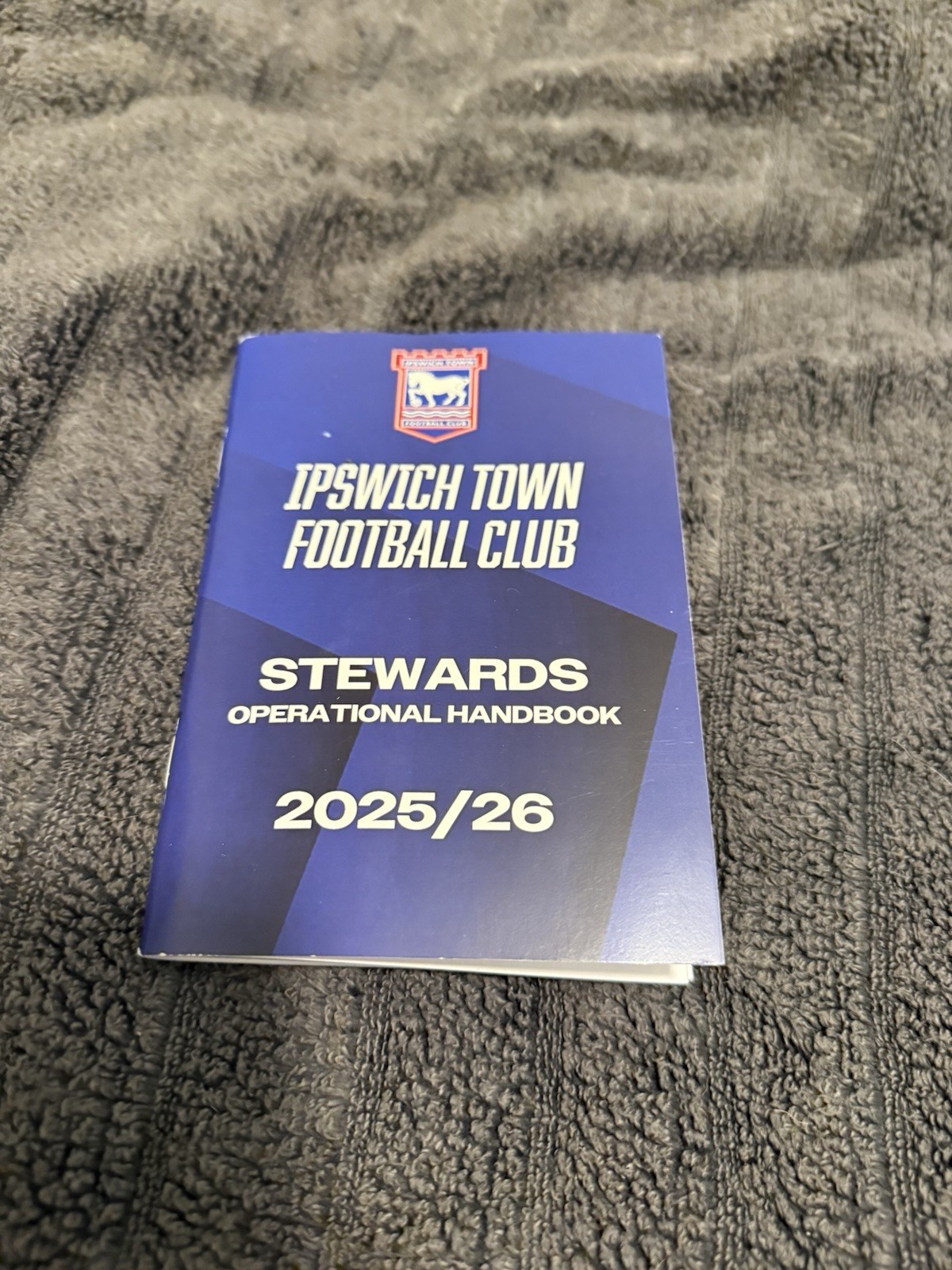Ipswich Town Stewards Hand Book 2025/26 for sale on Ebay