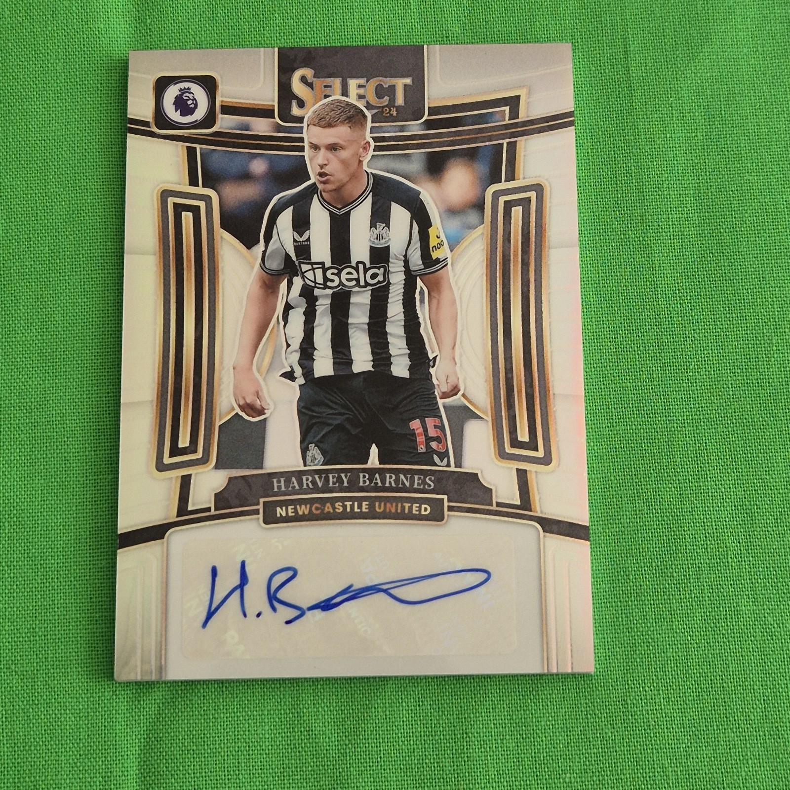 Harvey Barnes Panini Select 2023/24 Silver Autograph Auto Newcastle United for sale on Ebay