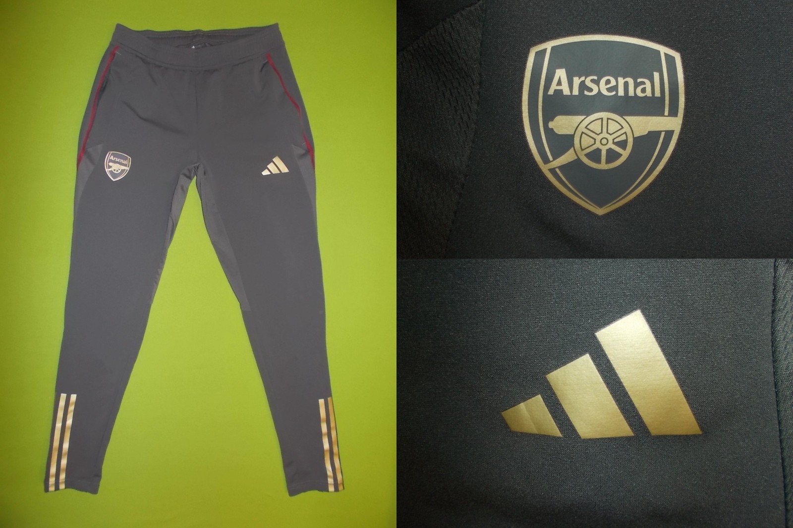 Pants ARSENAL (S) ADIDAS 2023 PERFECT !!! Trikot home Trousers TRAINING Slim Fit for sale on Ebay