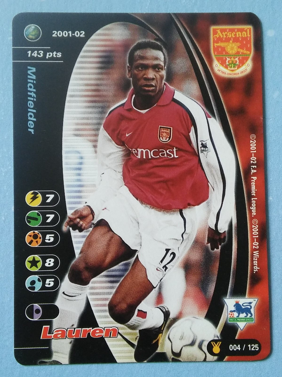 Wizards 2001-02 card Lauren  of Arsenal for sale on Ebay