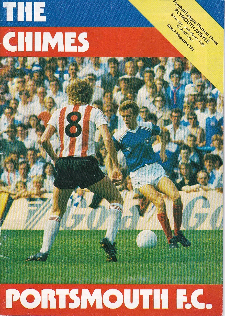PORTSMOUTH v PLYMOUTH ARGYLE    Signed x Plymouth    Div. 3.     27. 03. 1982. for sale on Ebay