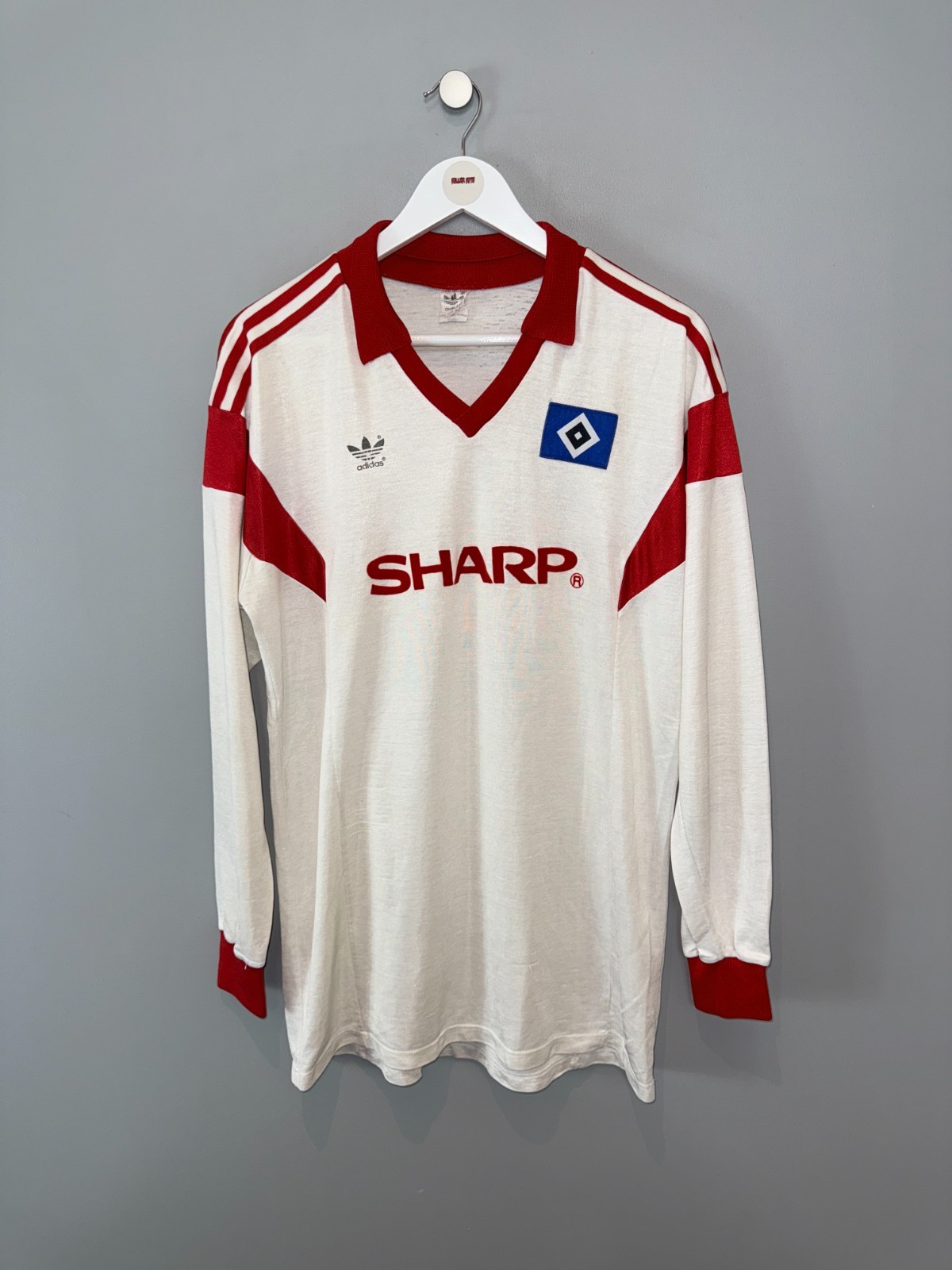 HAMBURG 1987/88 HOME SHIRT (size L)  ADIDAS ORIGINAL VINTAGE FOOTBALL SHIRT for sale on Ebay