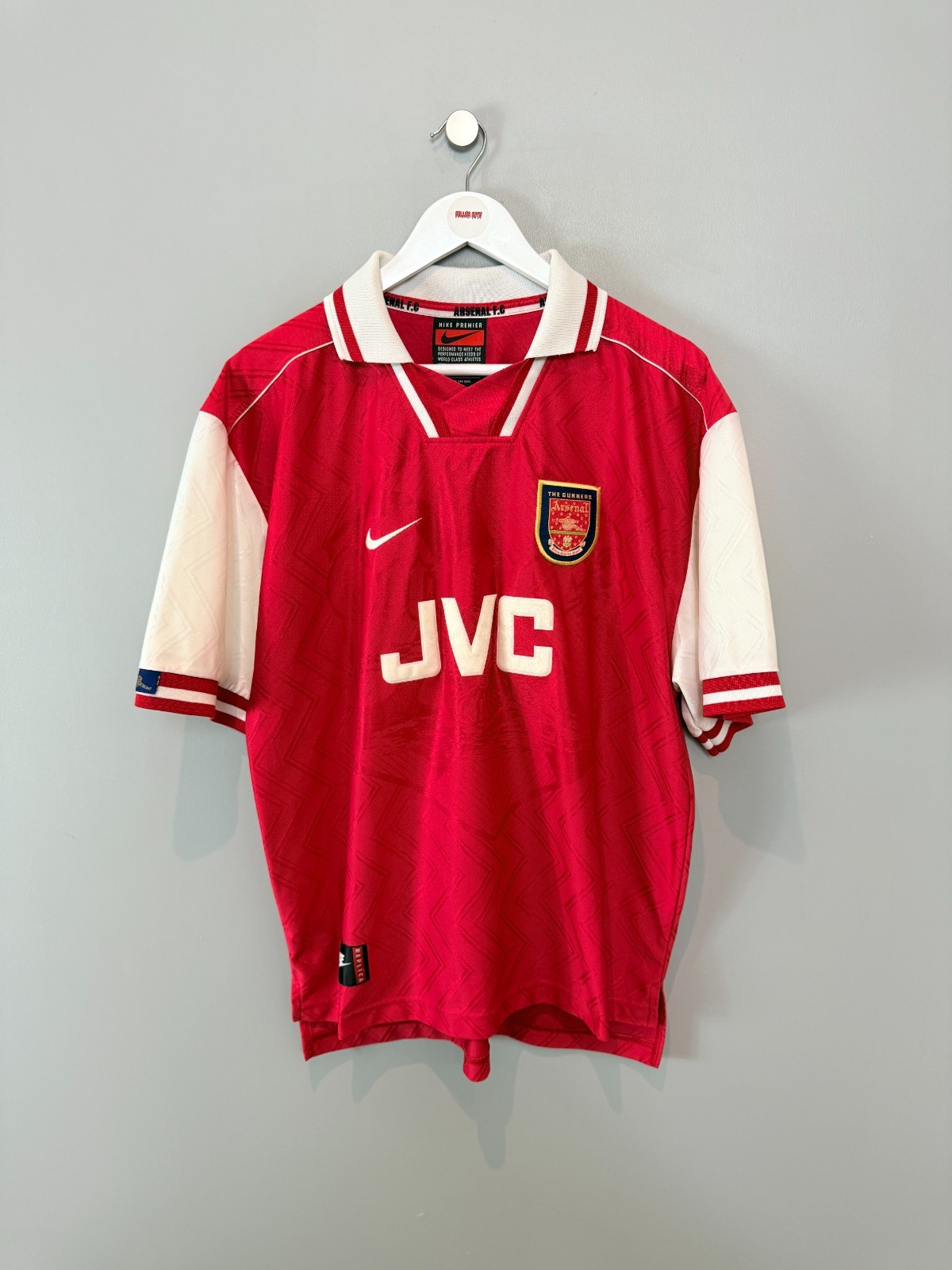ARSENAL 1996/98 HOME SHIRT  (size L)  NIKE ORIGINAL VINTAGE FOOTBALL SHIRT for sale on Ebay