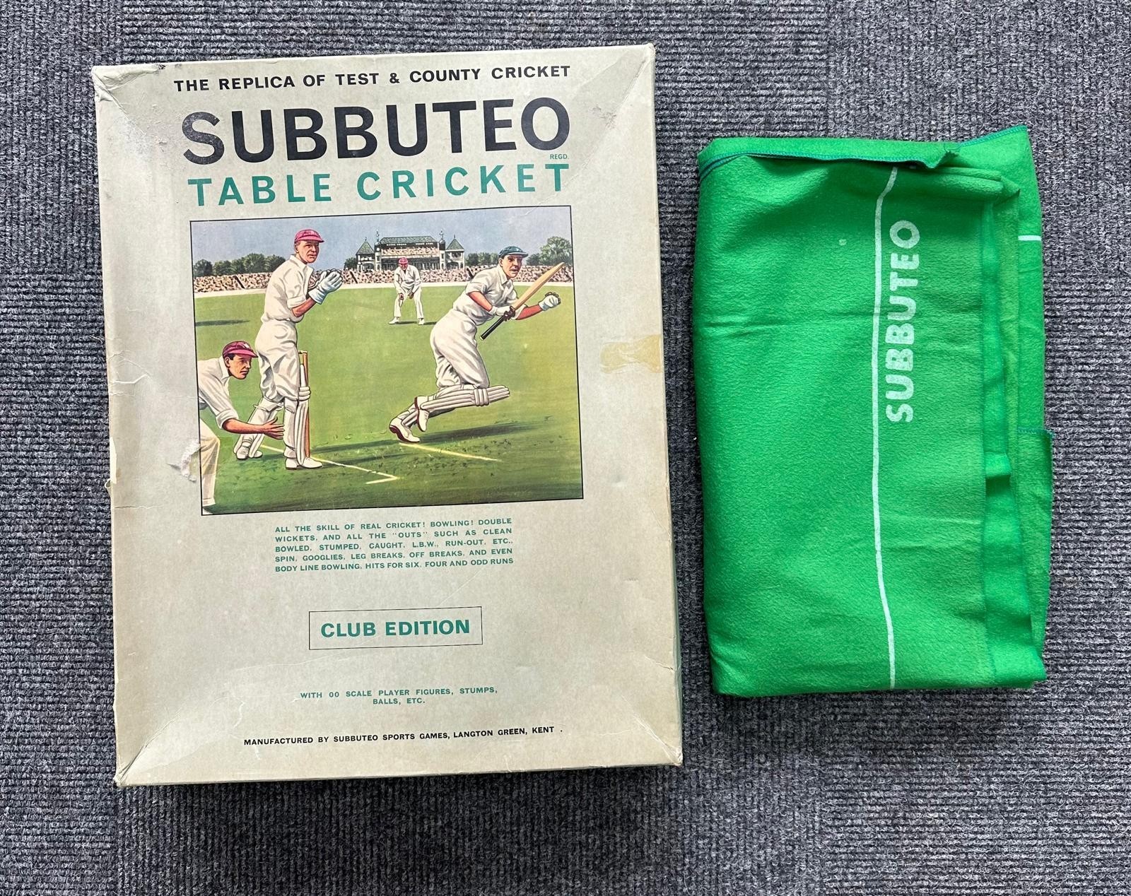 Vintage 1960s Subbuteo Table Cricket Club Edition Game for sale on Ebay