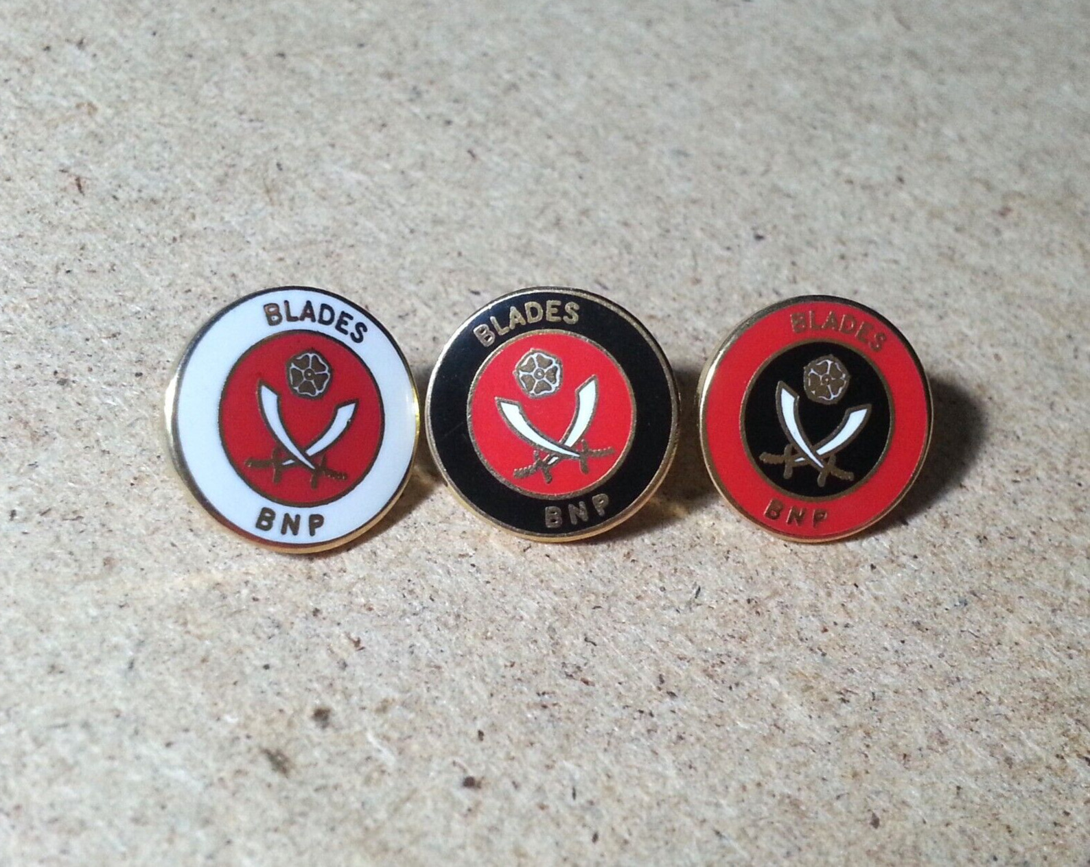 SHEFFIELD UNITED RARE BNP ENAMEL POLITICAL FOOTBALL SUPPORTERS BADGE BADGES for sale on Ebay