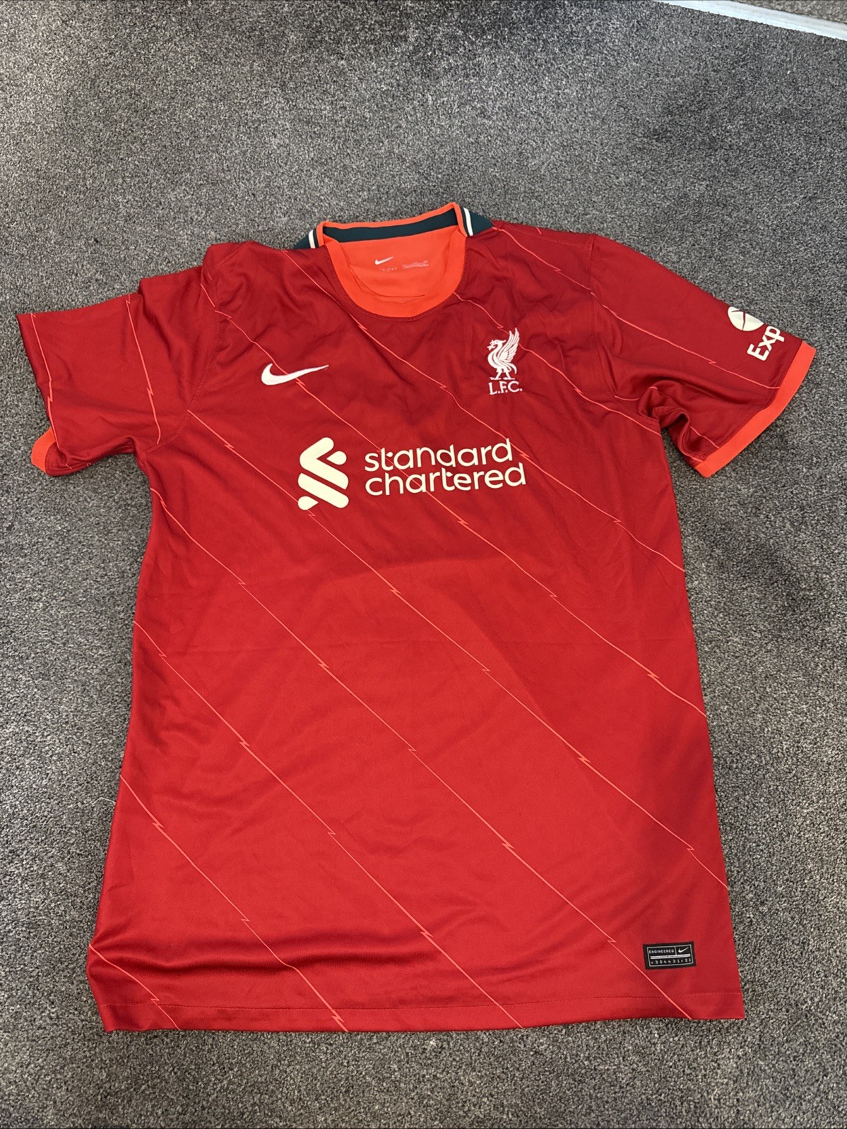 FC Liverpool 2021 2022 home Nike shirt soccer jersey kit football tee size 4XL for sale on Ebay