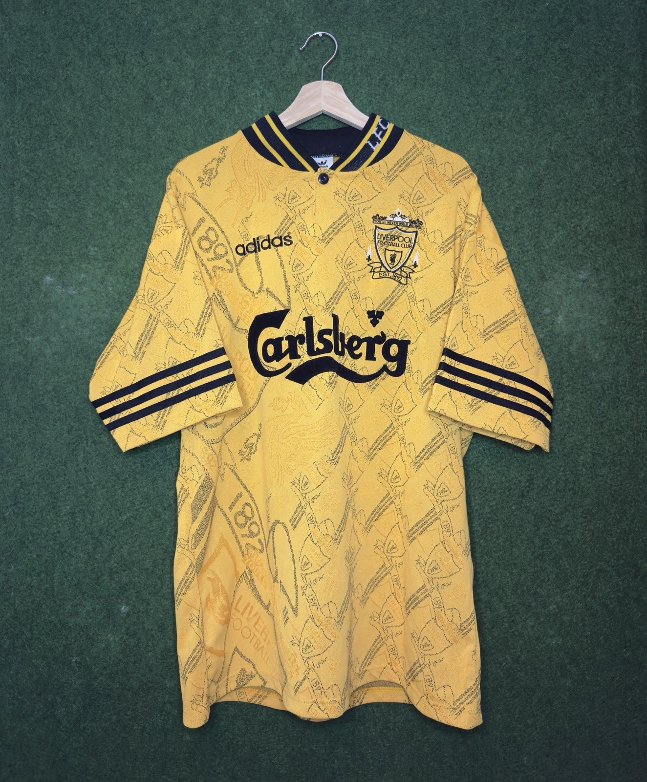 Original Liverpool 1994 Third Football Shirt LARGE ADIDAS RARE for sale on Ebay