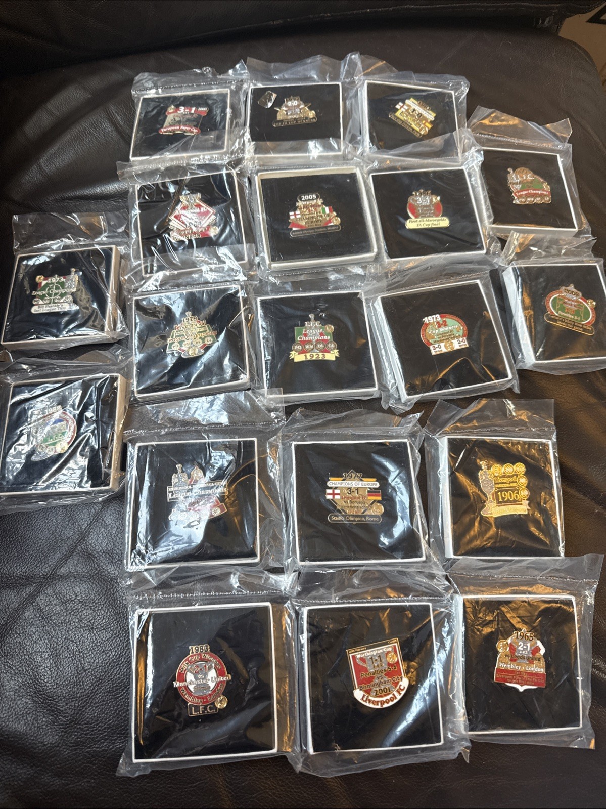 Liverpool FC Memorabilia Pins with Certificate of Authenticity for sale on Ebay