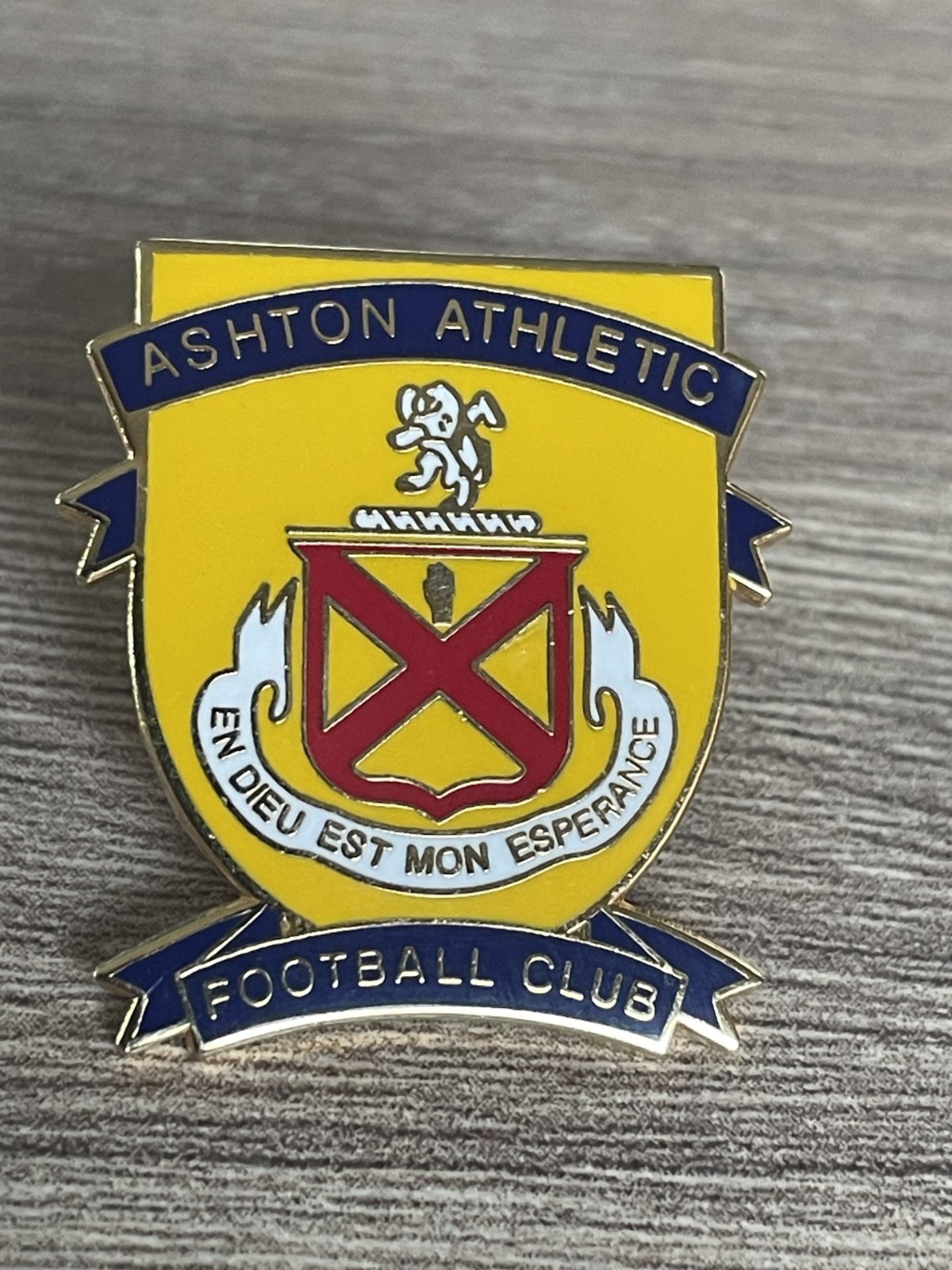 ASHTON ATHLETIC FC - BADGE for sale on Ebay
