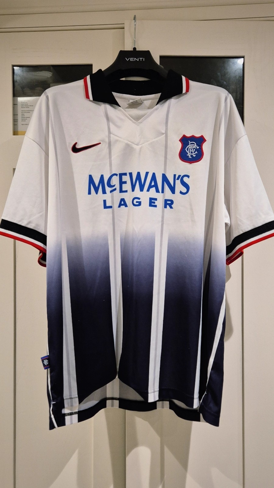 Original Glasgow Rangers Away Football Shirt 97/98 Player Issue for sale on Ebay