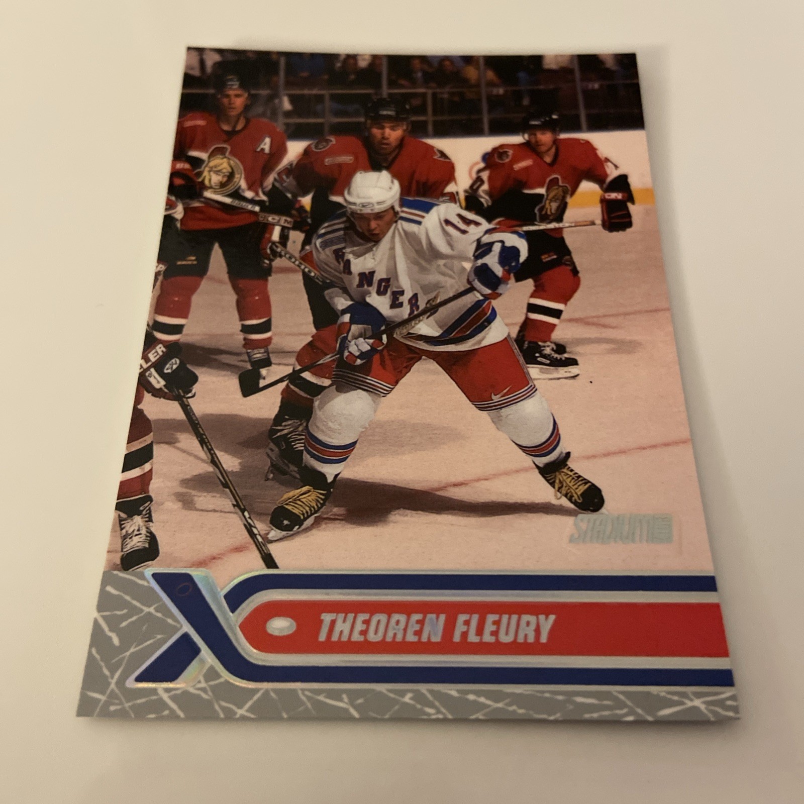 NHL Card Theors Fleury-Topps Stadium Club 2000-Rangers for sale on Ebay