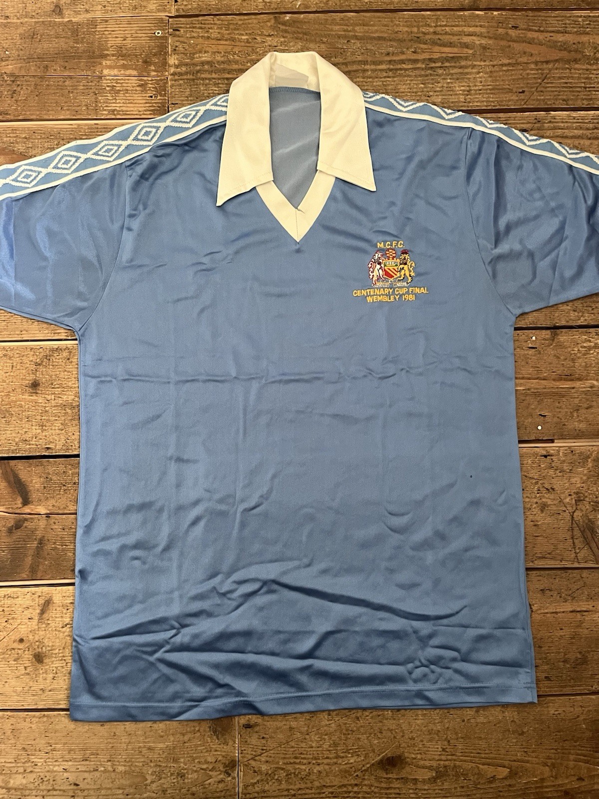 Manchester City 1981 Shirt Size Large Original Vintage for sale on Ebay