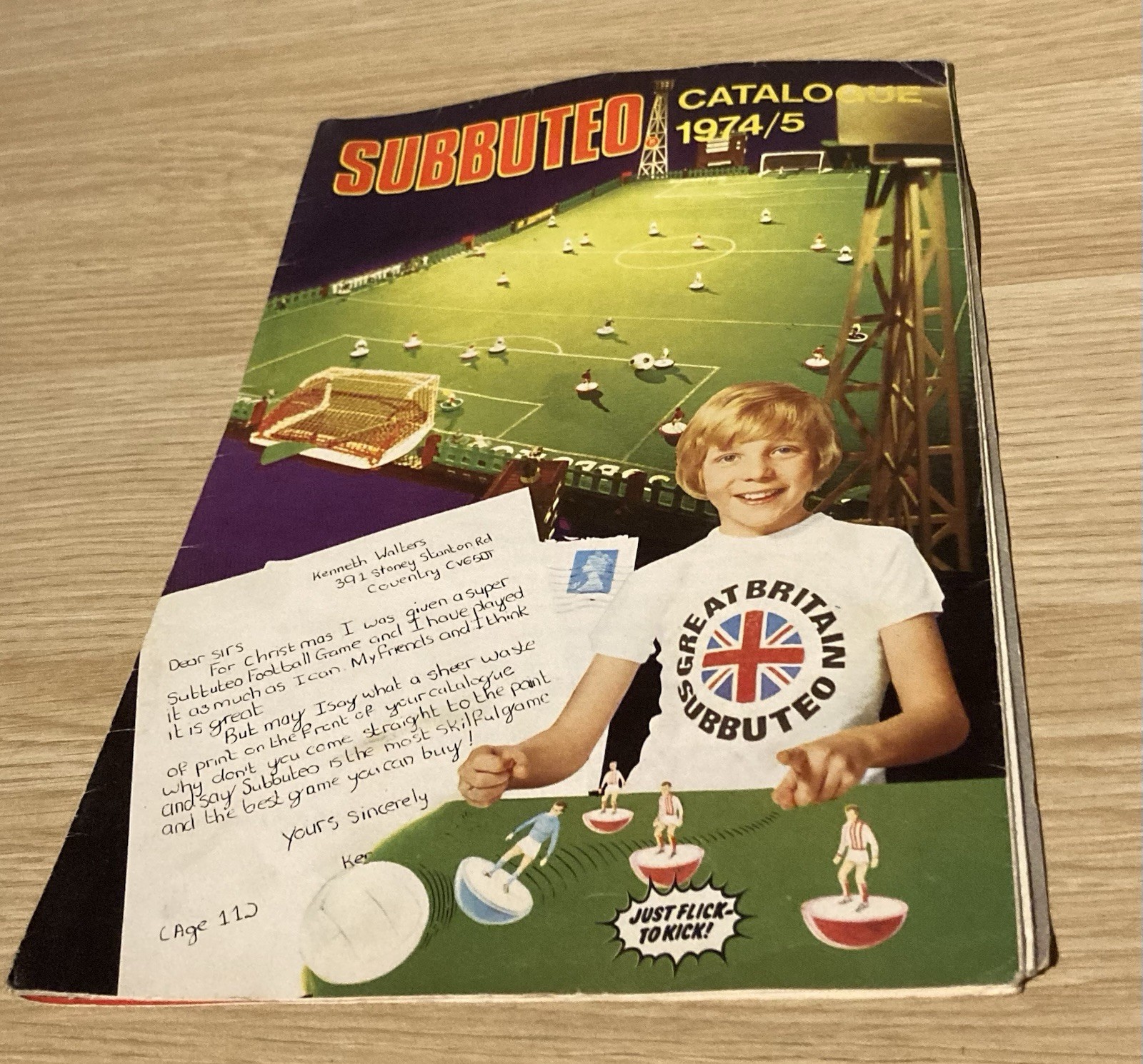 SUBBUTEO CATALOGUE 1974-75 with 4 Page Colour Team Wallchart + Price List - EXC for sale on Ebay