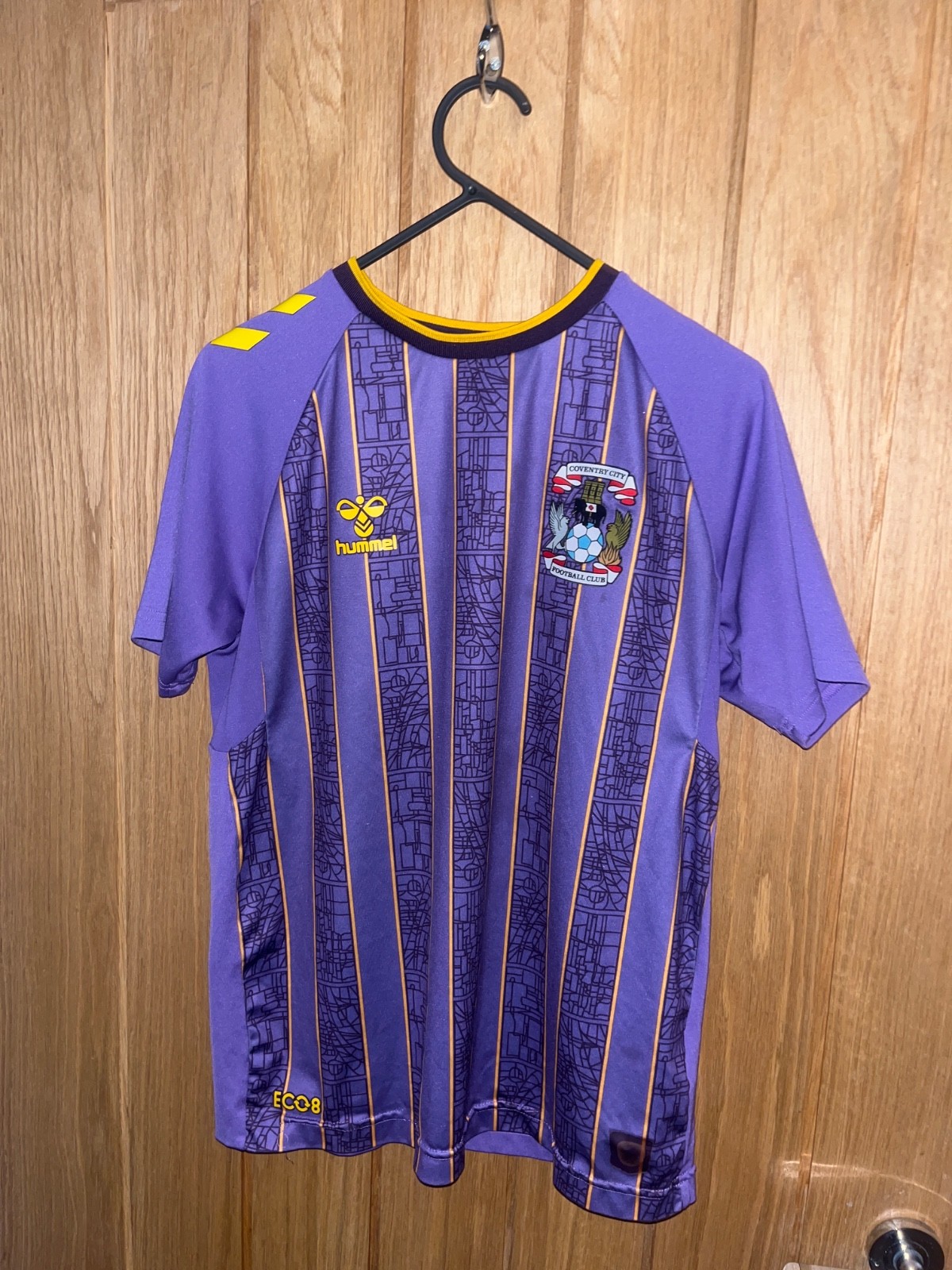 Coventry City 2022‑23 Away Shirt Youth XL (14‑15) Hummel Purple  for sale on Ebay
