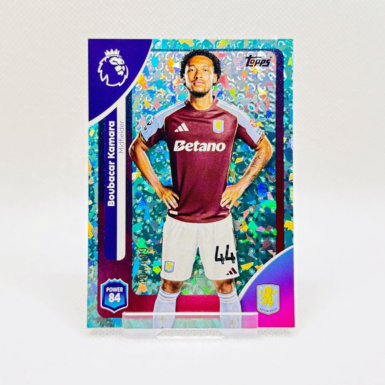 2026 Topps Premier League Boubacar Kamara Aqua Mini Diamond /499 - Aston Villa for sale on Ebay