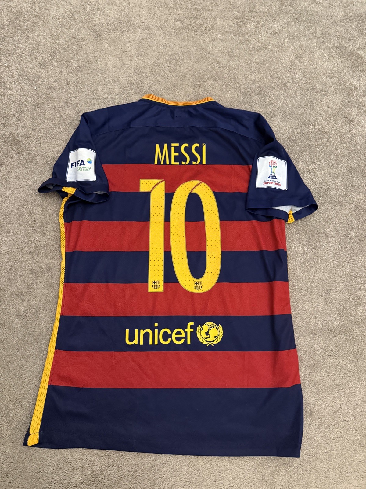 Barcelona 15/16 Player Issue Shirt MESSI 10 RARE for sale on Ebay