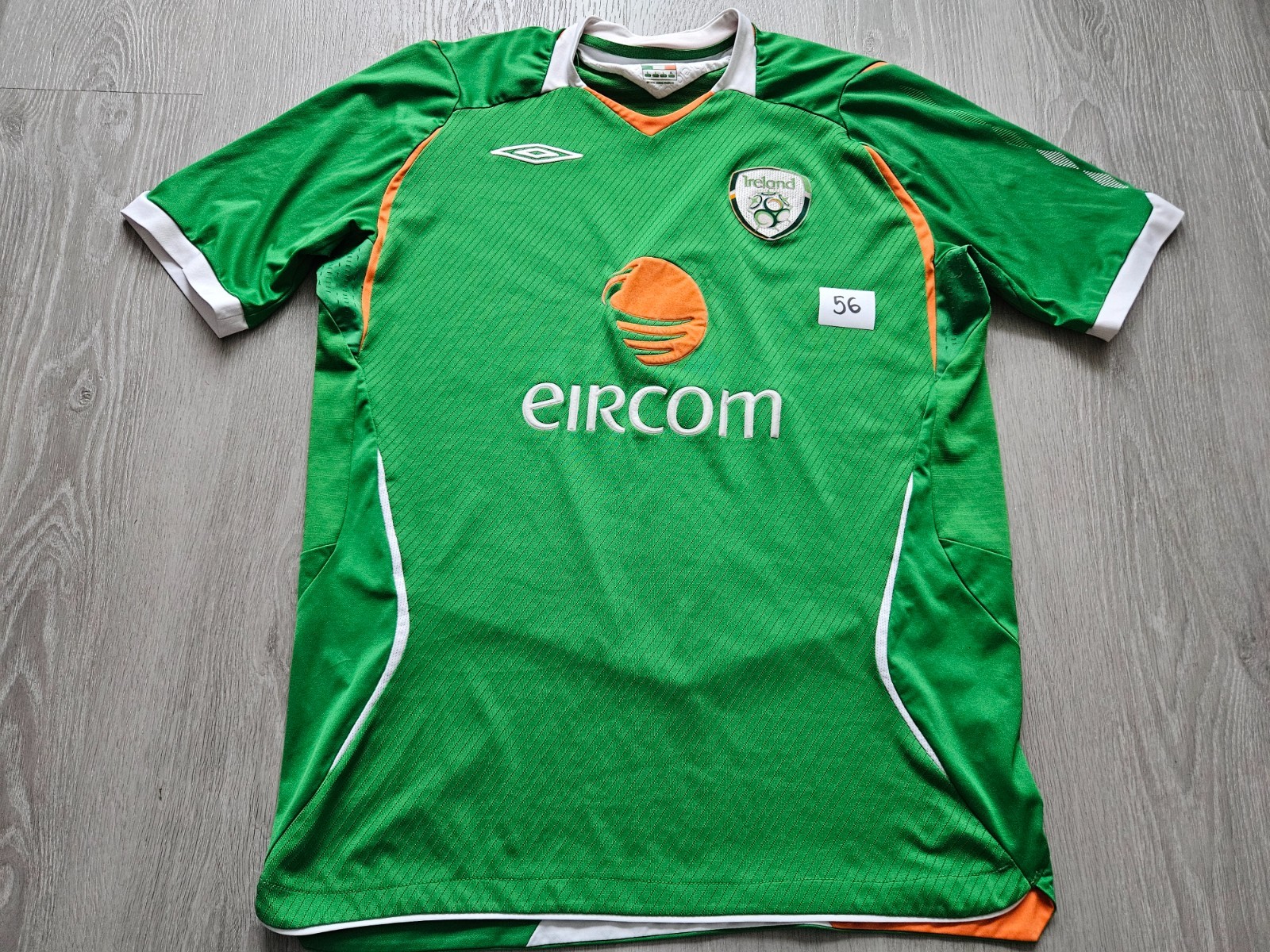 Mens Umbro Republic of Ireland Home football shirt 2008 - 2010 Size L for sale on Ebay