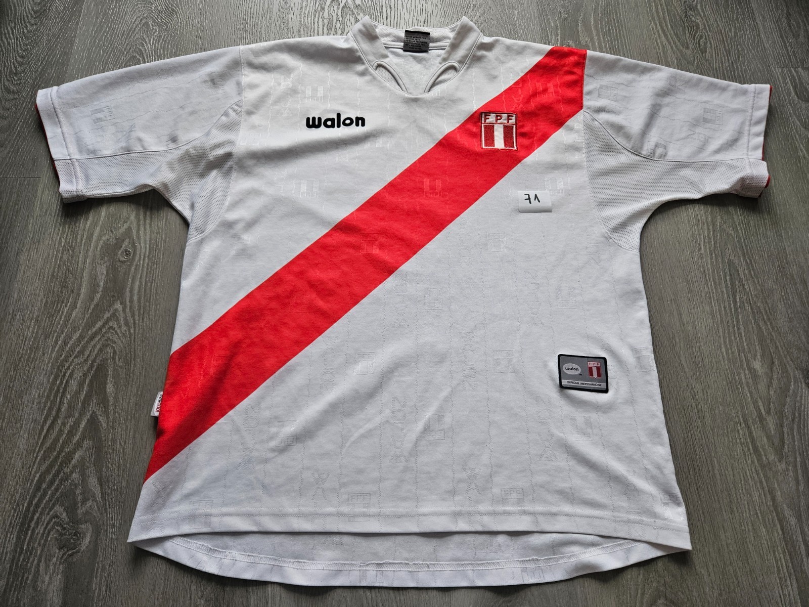 Mens Walon Peru Home football shirt 2004 - 2006 Size XL for sale on Ebay
